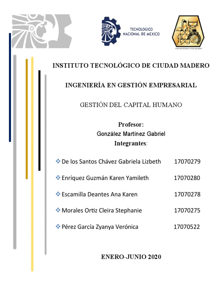 Gestión Del Capital Humano Pdf Planificación Gestión De Recursos