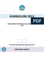 dokumen pelatihan implementasi Kurikulum 2013