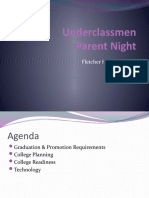 Underclassmen Parent Night 2011 With Notes