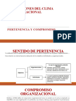 Dimensiones Del Clima Organizacional Pertenencia y Compromiso Jessica