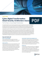 Cyber Digital Transformation: Cloud Security Architecture Assessment