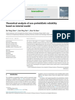 Theoretical Analysis of Non-Probabilistic Reliability Based On Interval Model