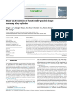 Study On Behaviors of Functionally Graded Shape Memory Alloy Cylinder