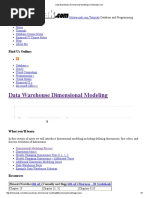 Data Warehouse Dimensional Modeling - Holowczak