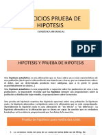 Ejercicios de Prueba de Hipotesis 