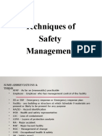 Safety Management Technique
