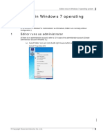 Editor Runs in Windows 7 Operating PDF
