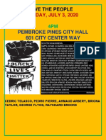 Pembroke Pines City Hall 601 City Center Way: FRIDAY, JULY 3, 2020
