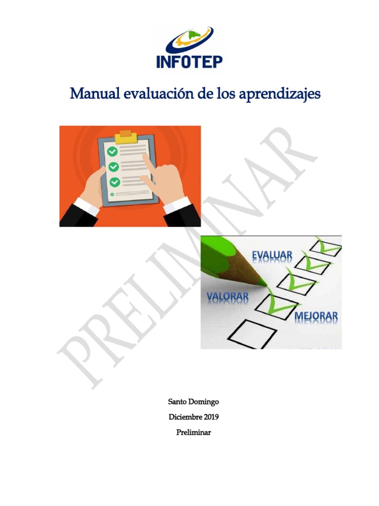 Manual de Evaluacion de Los Aprendizajes | PDF | Evaluación | Aprendizaje