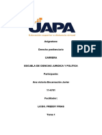 Tarea 1 de Peninteciario