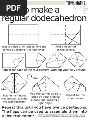 think maths - dodecahedron