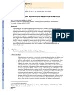 NIH Public Access: Transition Metals and Mitochondrial Metabolism in The Heart