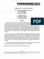 Failure Analysis of A Leaking Slab Valve