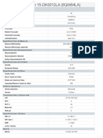 Especificaciones Generales HP