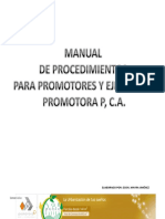 Manual de Procedimientos de Promotores - 2013 PDF