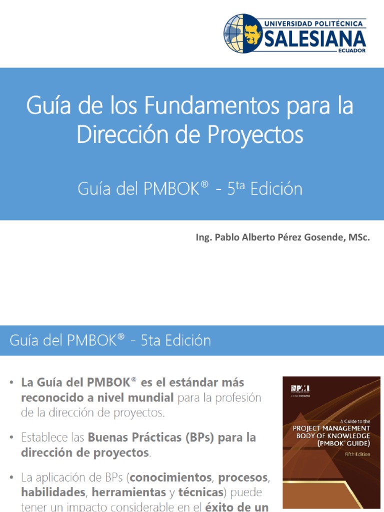03 Qué Es El Pmbok | PDF | Crecimiento personal y profesional | Arte