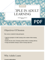 Principle in Adult Learning MAN