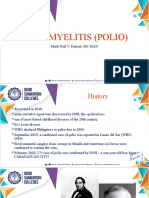 Poliomyelitis (Polio) : Mark Neil V. Dancel, RN MAN