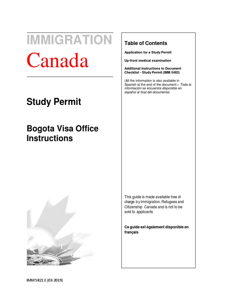 Study Permit PDF | PDF | Passport | Business