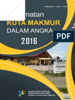 Kecamatan Kuta Makmur Dalam Angka 2016 PDF