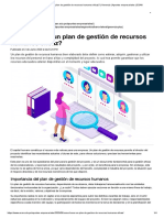¿Cómo Hacer Un Plan de Gestión de Recursos Humanos Eficaz - Gerencia - Apuntes Empresariales - ESAN PDF