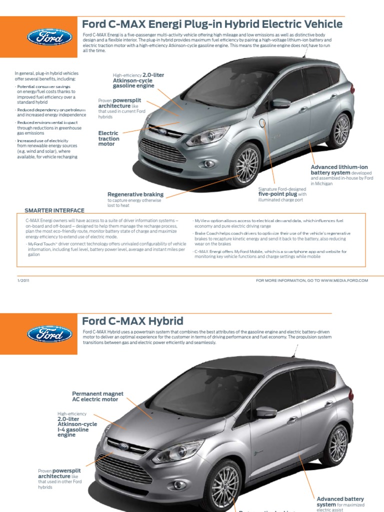 Ford C Max Energi Plug In Hybrid Electric Vehicle Hybrid Electric Vehicle Plug In Hybrid