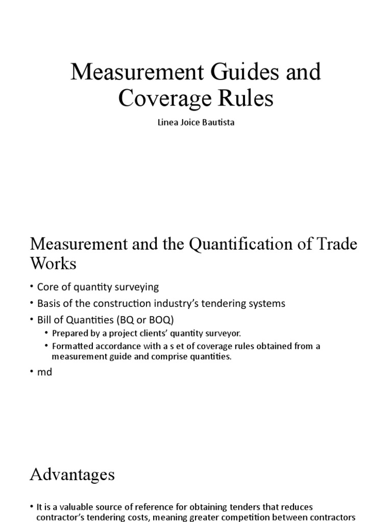 Measurement Guides and Coverage Rules PDF