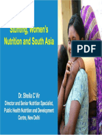 Stunting, Women's Nutrition and South Asia: Dr. Sheila C Vir