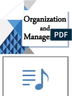 Organization and Management Report
