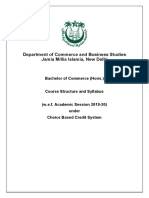 Department of Commerce and Business Studies Jamia Millia Islamia, New Delhi