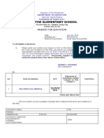 Palatiw Elementary School: Request For Quotation