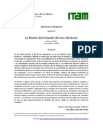 La Falacia Del Empate Tecnico Electoral