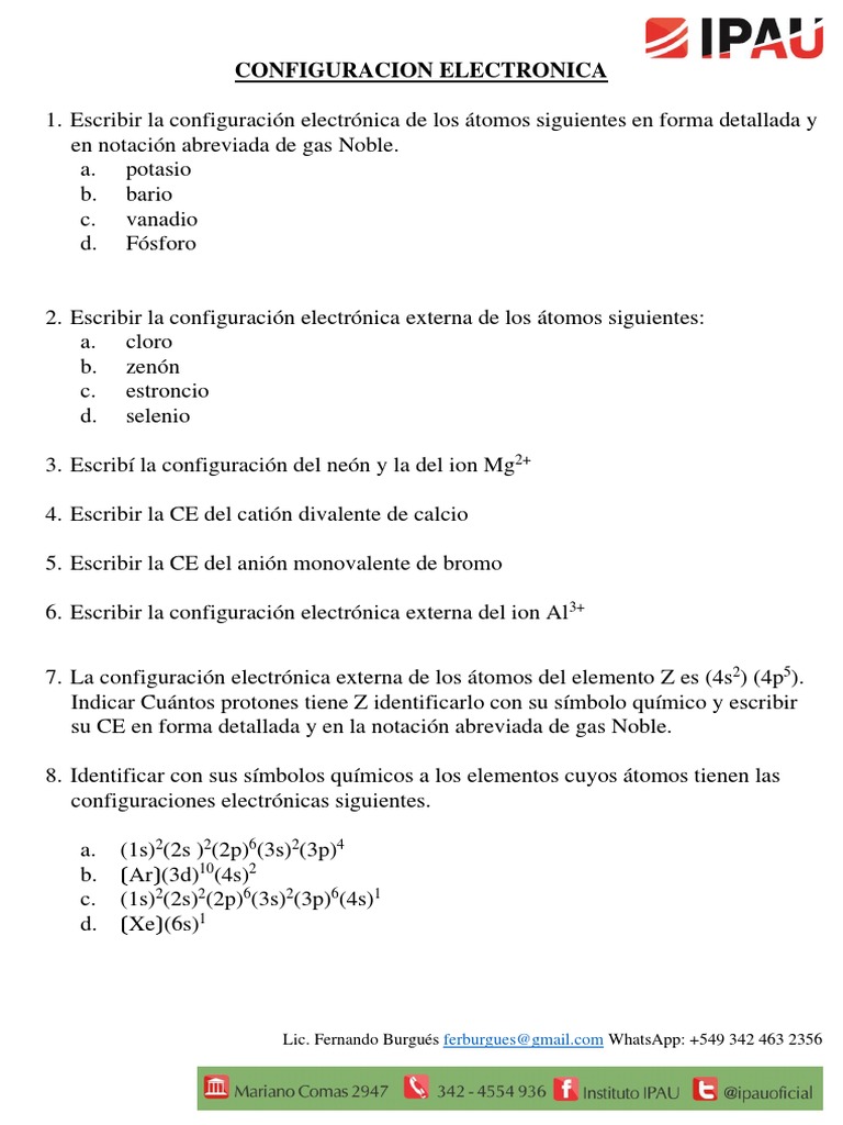 Ejercicios de CONFIGURACION ELECTRONIA | PDF