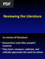 Reviewing The Literature