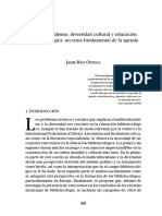 Multiculturalismo Servicios Informacion Jaime Rios Ortega PDF