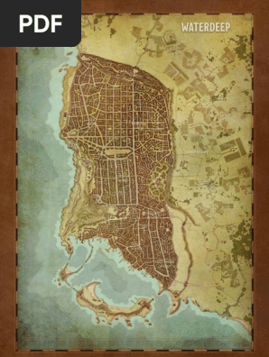 Map Of Waterdeep Pdf Map - Water Deep | Pdf