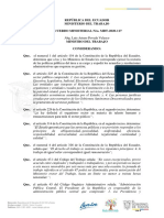 Acuerdo Ministerial Nro. MDT-2020-117