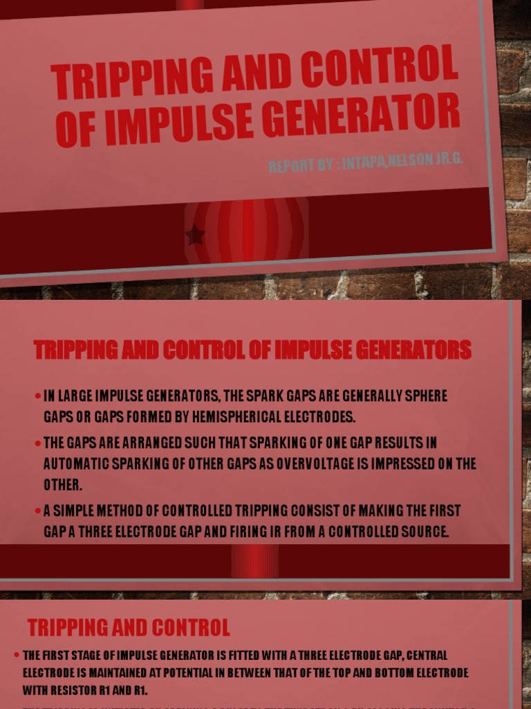Impulse Generator Tripping Control | PDF | Capacitor | Physical Quantities