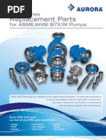 3500 Series Replacement Parts for ASME/ANSI B73.1M Pumps