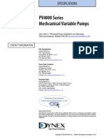 PV4000 Series Mechcanical Variable Pumps: Contact Information