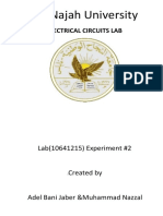 An-Najah University: Electrical Circuits Lab