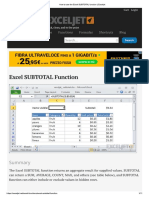 How To Use The Excel SUBTOTAL Function - Exceljet