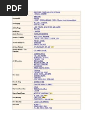 Cant A Ingles Pop Music Songs