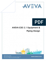 AVEVA E3D 2.1 Equipment & Piping Design