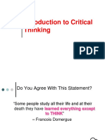 Critical Thinking Chapter 1 PDF