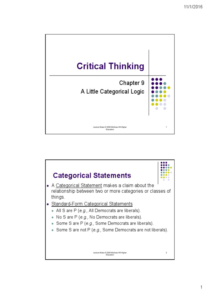 critical thinking chapter 9 answers