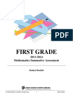 2013-2014 1st Grade Summative Student Booklet