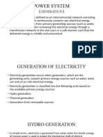 Power System : Generation