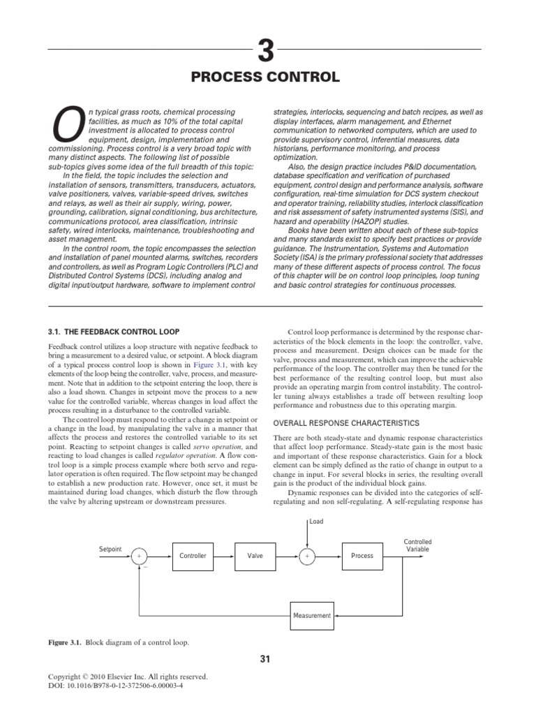 3 - PROCESS CONTROL - 2010 - Chemical Process Equipment | PDF | Control ...
