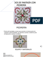 Bordados de fantasía con pedrería: materiales y técnicas